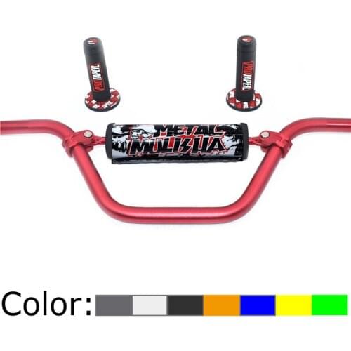 6065 Aluminum Motorcycle Handlebar 7/8" 22mm Motocross Moto Handlebar For KTM Honda Yamaha kawasaki Suzuki 5mm tube thickness