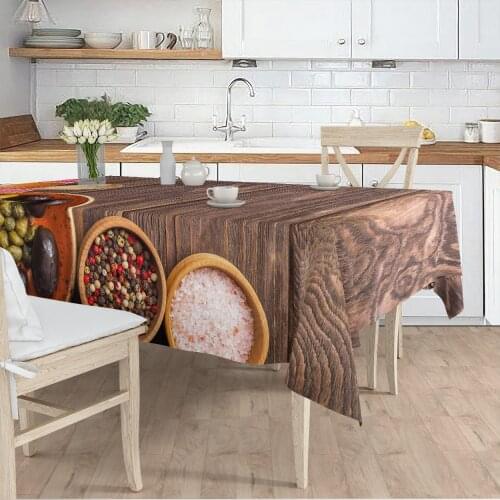 Table cloth Living Room Kitchen brown dining pattern micro fabric cover runner pattern Free Shipping