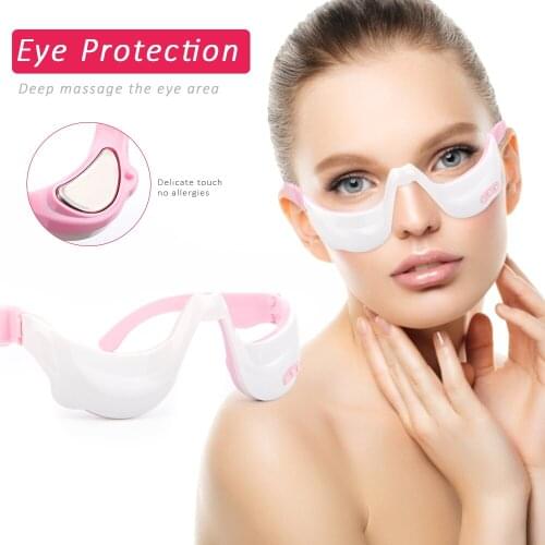 Eyes Vibrator Massage Electric Eyes Fatigue Relief Wireless Relaxation Warm Hot Compress USB Rechargeable Eyes Relief Tools