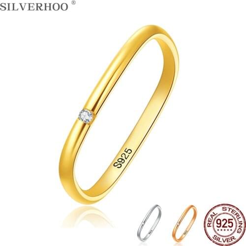 925 Sterling Silver Rings For Women Shiny Zircon Geometric Square Ring Simple Classic Silver S925 Advanced Jewelry Gift Ring New