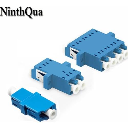 1pcs 1P 2P 4P LC UPC Fiber Optic Adapter Simplex LC Fiber optic Coupler /Attenuator LC UPC Fiber flange connector