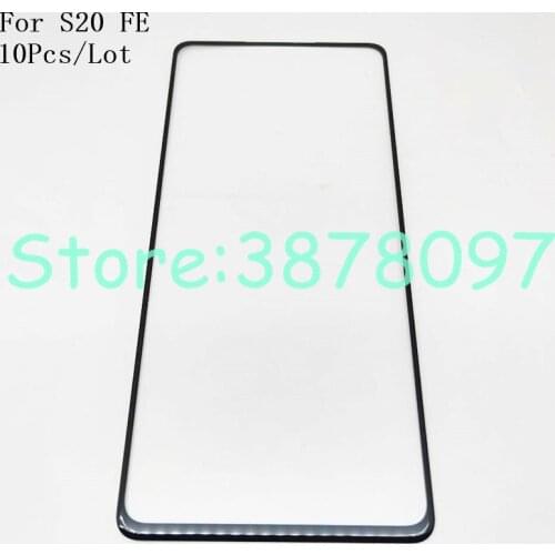 10Pcs/Lot Original For Samsung Galaxy S20 FE 5G G7810 SM-G7810 Touch Screen Front Glass Panel Repair Replacement Parts