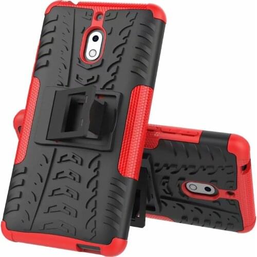 100pcs/lot Free shipping for Nokia 2V 2.1 2 in 1 combo Armor Hybrid TPU+PC Hard case Stand Heavy Duty Case