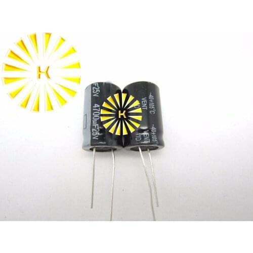 100pcs X 100% New 4700UF 25V 16X25 Aluminum Electrolytic Capacitor