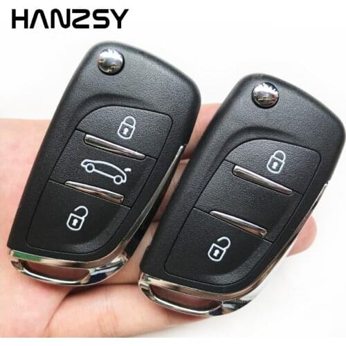 2/3 Buttons Flip Folding key Case For Peugeot 407 308 607 307 CITROEN C3 Picasso Modified Remote key shell VA2/HU83 blade CE0523