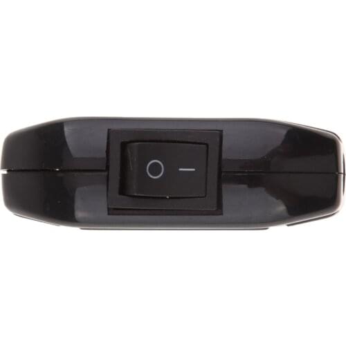 2pcs Black 3 Core In line Lighting Lamp Rocker On Off Switch, 250V, 6A