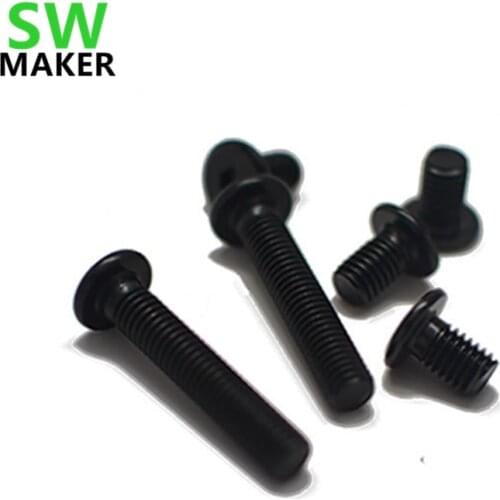 SWMAKER 20pcs M5 Low Profile Screws M5*6/8/10/12/15/20/25mm black color For 3D printer parts