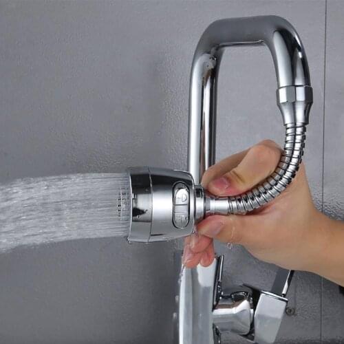 360 Degree Flexible Nozzle Spout Water Saving Kitchen Sink Tap Faucet Extender Splashproof Extension Filter Bathroom Supplies