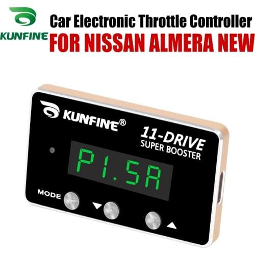 KUNFINE Car Electronic Throttle Controller Racing Accelerator Potent Booster For NISSAN ALMERA NEW Tuning Parts Accessory
