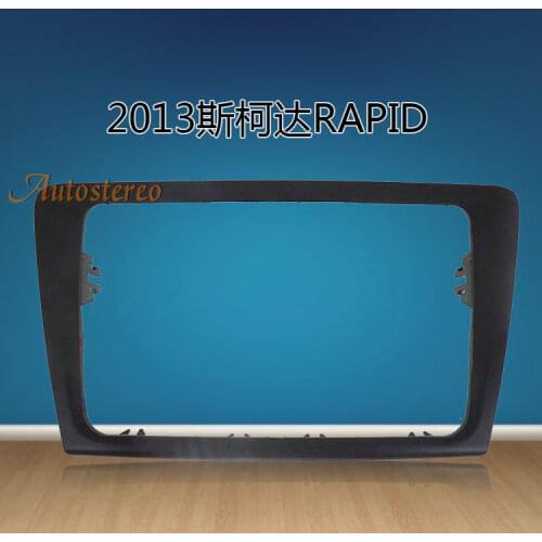 Car Radio Fascia for SKODA Rapid 2013 stereo facia frame panel dash mount kit adapter trim Bezel facia #CA5251