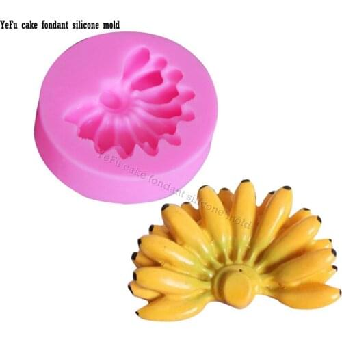 Banana Chocolate Candy Jello 3D silicone soap Mould cake tools Sugarcraft Mold kitchen Baking accessories F0877