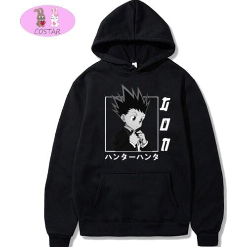 COSTAR Hot Anime HUNTER x HUNTER Gon Killua Zoldyck Cute Fashion Hoodies Pullover Harajuku Hooded Sweatershirt Unisex