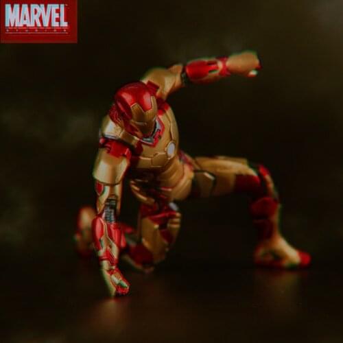 Marvel Avengers 18cm Iron Man Mk42 Mk43 Pvc Action Figure Decorate Collectible Doll Robot Model Tabletop ornaments Kids Toy Gift