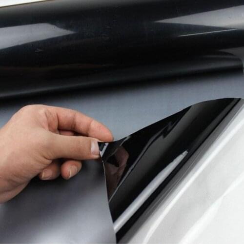 Glossy Black vinyl film with protective layer Car Decal Wrap Sticker Black Gloss Film Wrap For Motorcycle Car