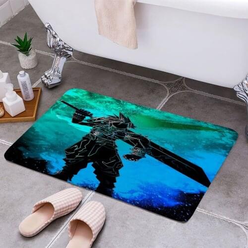 The Soul of Nibelheim 3D Print Doormats Rectangle Non-Slip DoorMat Bedroom Kitchen Entrance Print Door rugs Dropshipping