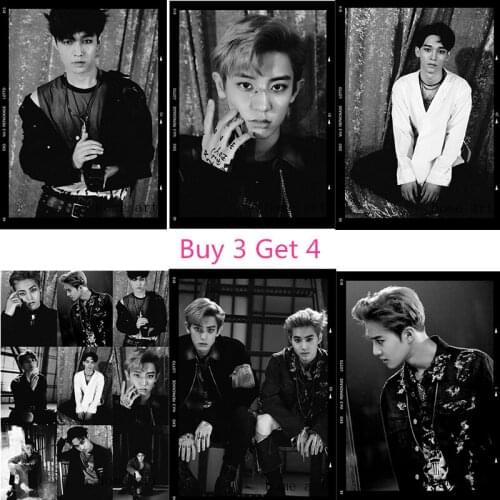EXO Korean band Posters Wall Stickers Decoration Good Quality Prints White Coated Paper E1