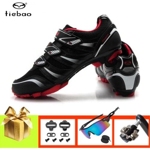 TIEBAO Professional Mountain Bike Shoes Men Women Sapatilha Ciclismo Add Mtb SPD Pedals Outdoor Sports Racing Bicycle Sneakers