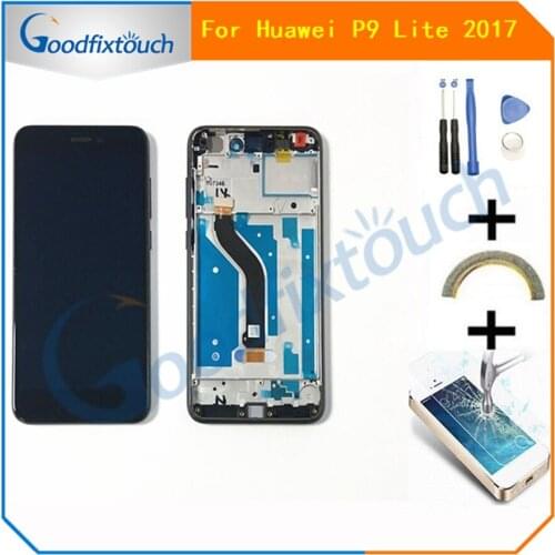 With Frame For Huawei P9 Lite 2017 LCD Display Touch Screen Digitizer Assembly Replacement For Huawei P9 Lite 2017