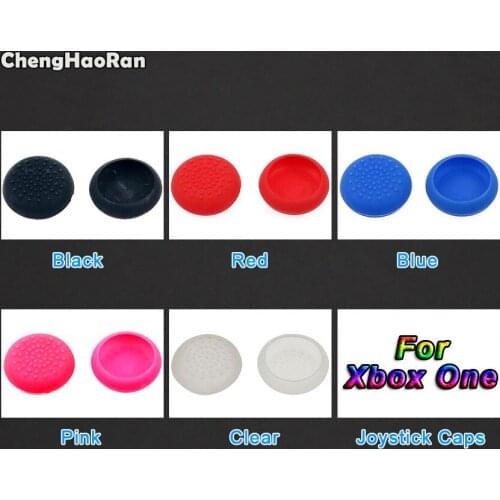 ChengHaoRan 2pcs/lot Silicone Grips Caps Gamepad Joystick Cover Case For Xbox One XBOXONE Controller