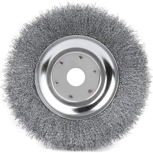 Wire Trimmer Head Derusting Weeding Wheel Steel, Garden Weed Grass Lawn Mower Machine Tool 8Inch for Rust,Dirt,Polishing