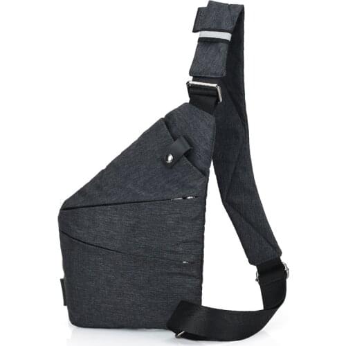 Shoulder Bags for Men Thinlight Body Pocket Mens Crossbody bag Multi-pocket Pouch Anti Theft Security Male Holster Bag
