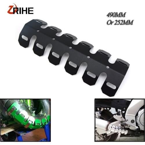 Dirt bike Universal Dirt Bike Exhaust Pipe Leg Protector Heat Shield Cover For SUZUKI DRZ70 RM250 DRZ400 JR50 RMZ450 RM125