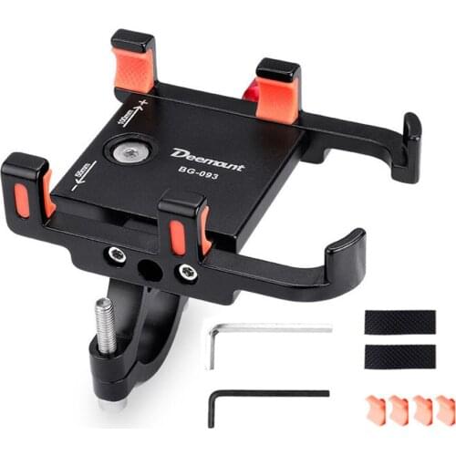 Cycling Aluminum Alloy Bike Phone Holder Bracket Phone Mount 360° Rotation For Riding Bike Motorcycle Handlebar