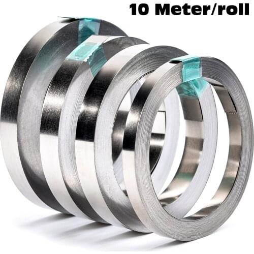 10m/Lot 18650 Li-ion Battery Nickel Sheet Plate Nickel Plated Steel Belt Strip Connector Spot Welding Machine Battery Welders