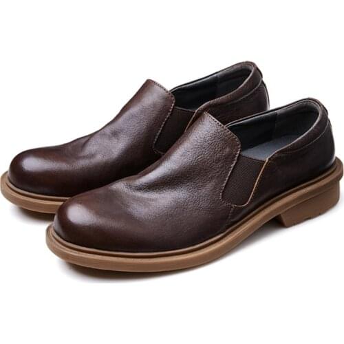2021 Must Get !! Business Man Super Soft Slip On Loafers High End Geunine Leather Round Toe Oxfords Casual Shoes Man