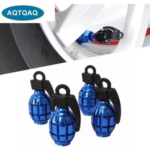 4pcs/Set Tire Valve Caps for Car Motorcyle Bicycle Aluminum Alloy Tyre Valve Air Caps