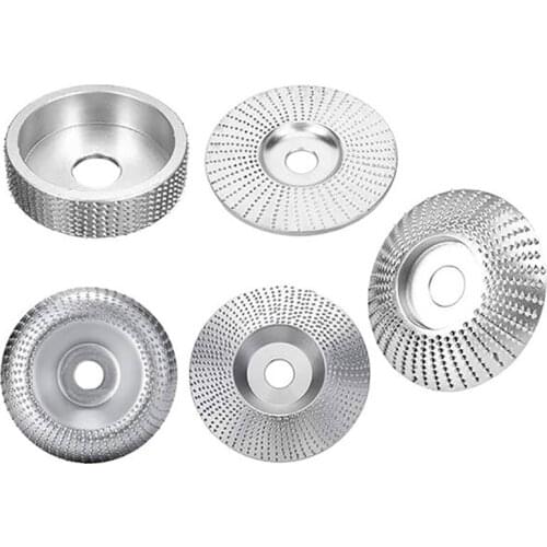 5Pcs Bore 22Mm Wood Grinding Polishing Wheel Rotary Disc Sanding Wood Carving Tool Abrasive Disc Tools For Angle Grinder