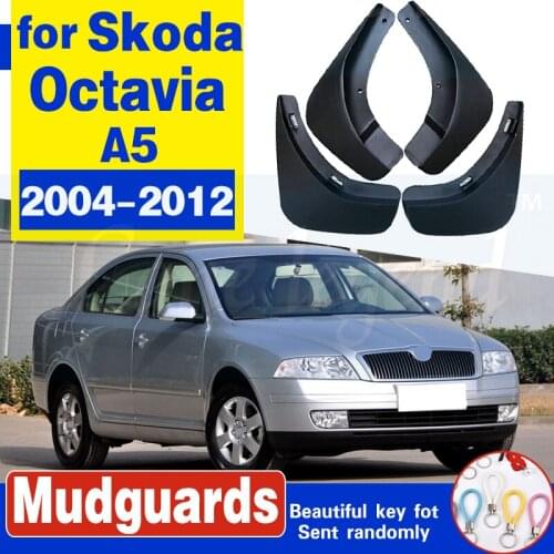 Car Mud Flaps For Skoda Octavia A5 2004-2012 4Dr Mudflaps Splash Guards Mud Flap Mudguards Fender 2011 2010 2009 2008 2007 2006