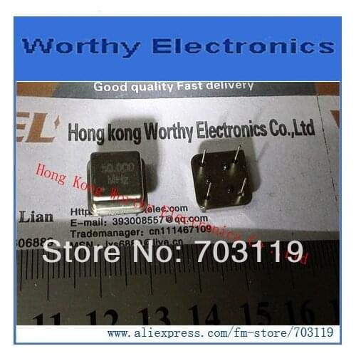 Free shipping 10pcs/lot Crystal 50M 50MHZ 50.000 Square
