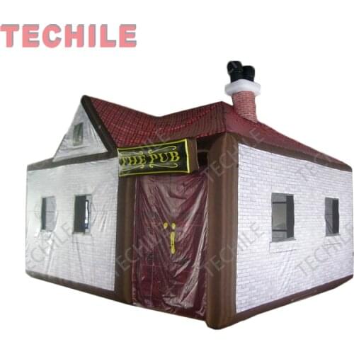 Free shipment Inflatable Pub tent irish bar,inflatable building party cabin house