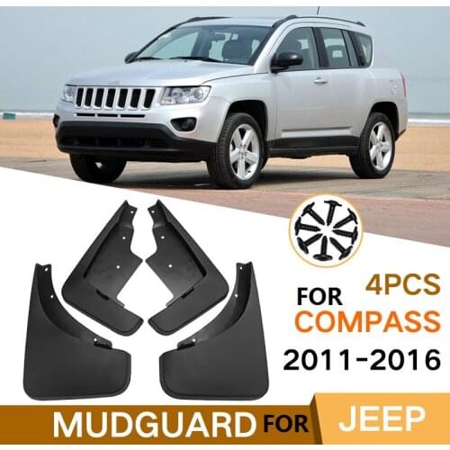 Car Mudflap For Jeep Compass 2011-2016 Fender Mud Guard Splash Flaps Mudguard Accessories