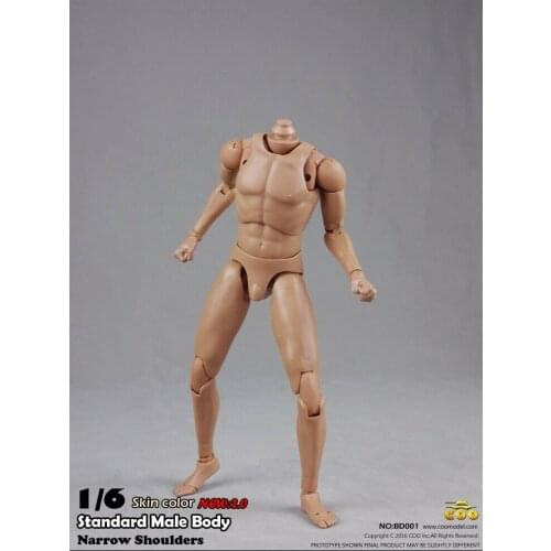 COOMODEL 1/6 BD001 Body Skin Tone Male Standard Narrow Shoulder Version