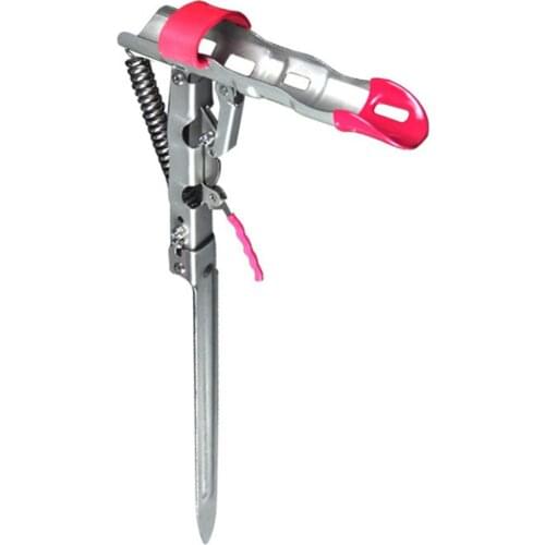 Spring Fishing Rod Holder Stainless Steel Adjustable Insert Stainless Steel Automatic Rod Throwing Rod Fishing Ground Plug