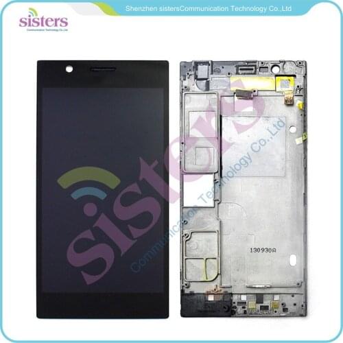 For Lenovo K900 LCD Display Touch Screen Digitizer Full Assembly with frame