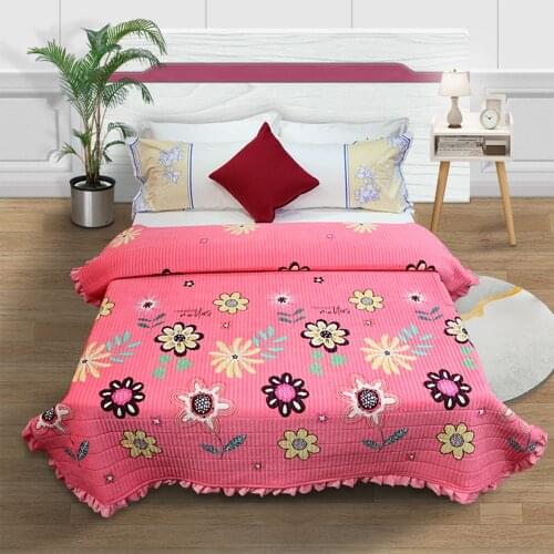 Crystal Velvet Bed Cover Queen Size Soft and Comfortable Bed Sheet