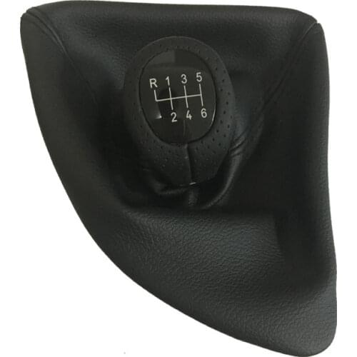 Left Hand Driving LHD 5speed 6speed Car Shift Knob Gear Knob With Leather Boot For Bmw 1 Series X1 E81 E82 E87 E88