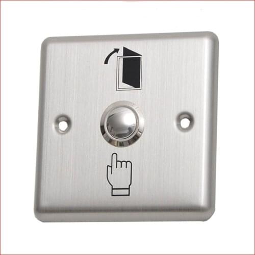 Stainless Steel 16mm Metal Waterproof Momentary Self-reset Doorbell Push Button Switch With Aluminium Alloy Door Release Panel