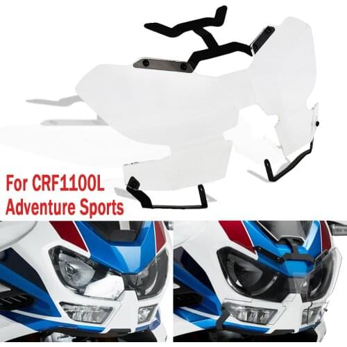 NEW FOR Honda Africa Twin CRF1100L CRF 1100 L Adventure Sports Motorcycle Headlight Guard Protector Lens Cover Transparent 20-21