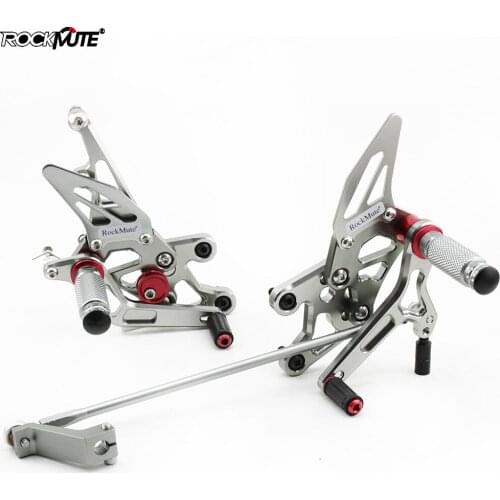 CNC Motorcycle Footrest Rearset Fit For Yamaha FZ1 2006-2013 / FZ8 2010-2013 non-ABS Adjustable Foot Pegs Rest Footpegs
