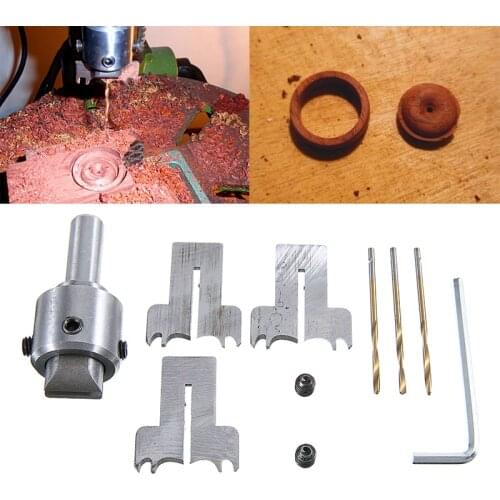 Wooden Rings Maker Router Drill Bit Steel 19/20/21mm Blades DIY Wooden Thick Rings Shaping Knifes Milling Cutter