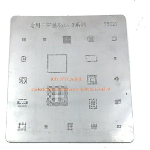 For Samsung note 3 BGA Stencil BGA Direct Heating Stencil CPU emmc power BGA reballing Direct Heating Template S5027