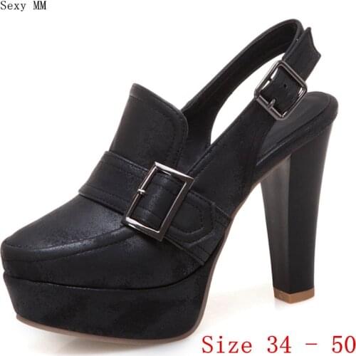Platform Pumps Women High Heels Gladiator Sandals Woman High Heel Shoes Plus Size 34 - 40 41 42 43 44 45 46 47 48 49 50