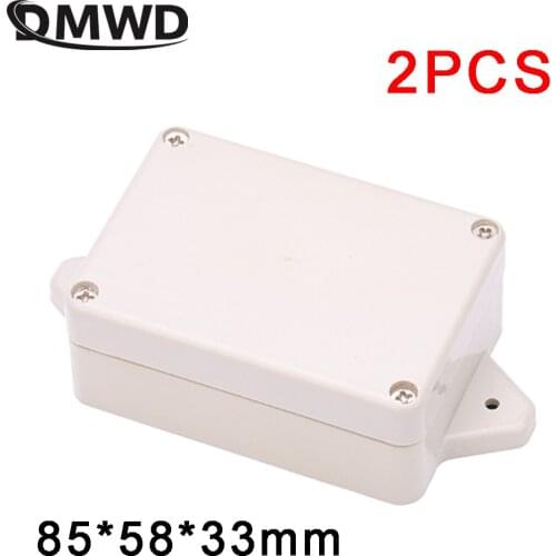 Waterproof Plastic Electronic Project Cover Enclosure Case Box 85x58x33mm