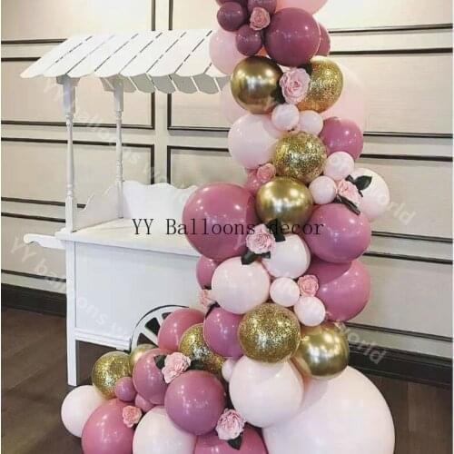 Balloon Garland Kit Blush Gold Balloon Arch Retro Peach Wedding Blush Pink and Gold Bridal Shower Birthday Party Balloon Decor