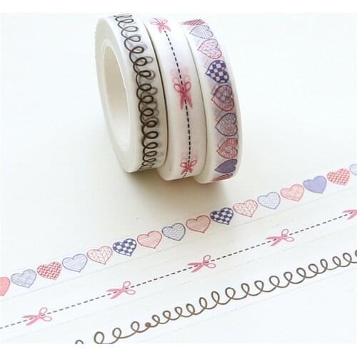 0.8cm*10m Split Line Washi Tape Diy Decoration Scrapbooking Planner Masking Tape Adhesive Tape Kawaii Stationery