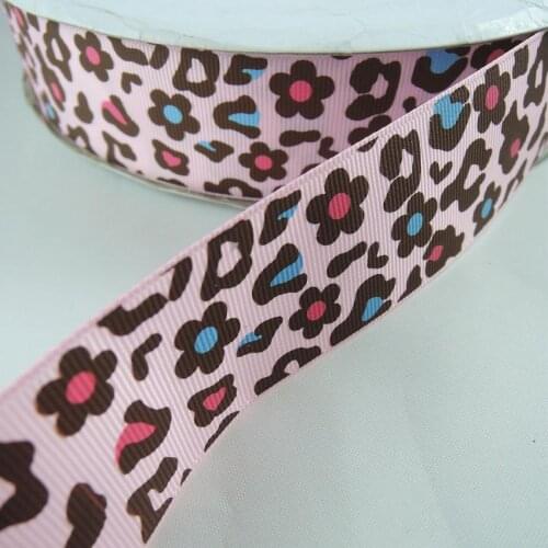 1-1/2'' (38mm) 5yards Flower Printed Grosgrain Ribbon DIY Handmade Ribbons Ruban DIY handmade hairbow accessories Y14